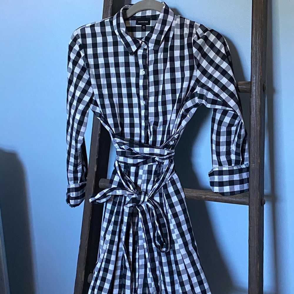 Who What Wear Gingham Dress